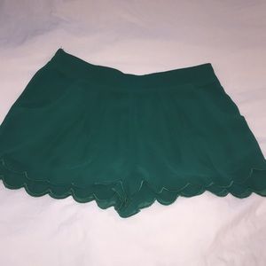 green Lush shorts